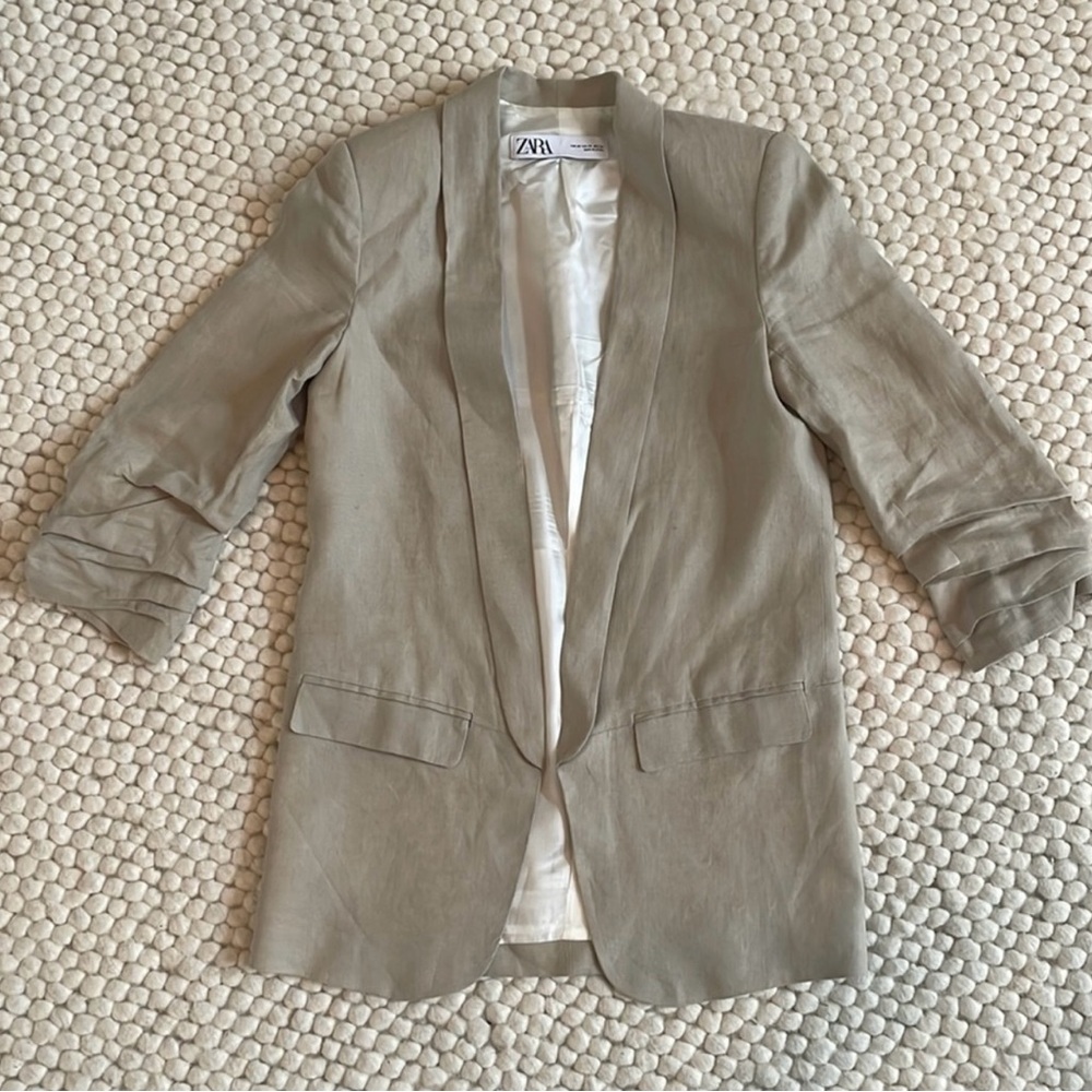 Zara Women's Linen Blazer Size S